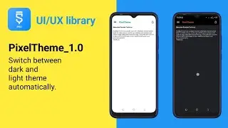 How to make auto theme using PixelTheme library in sketchware pro tutorial 118 