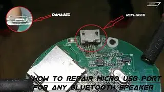 How to repair charging port for bluetooth speaker at home | #DIY PROJECTS