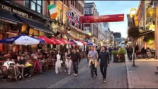 Nightlife in Old Quebec City 🎨🎵 4K Walking Tour