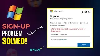 How to Sign Up in Bing Ai Image Generator | Microsoft Bing Ai Account Kaise Banaye | Bing Ai Login