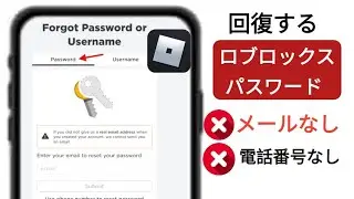 メールなしでRobloxのパスワードをリセットする方法（2024） - Robloxアカウントを取り戻す