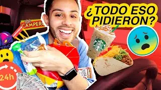 24 HORAS ⏰PIDIENDO LO MISMO que la PERSONA DE ENFRENTE! 🚗🏪🍟🍔🌮😱😋- PABLOGGERO