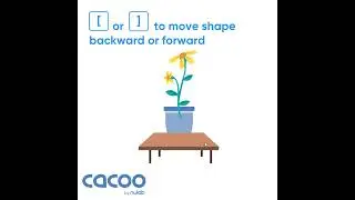 Cacoo: Shape stacking order shortcut keys