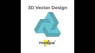 3D Vector Graphic Design Tutorial in Coreldraw for Beginners | Learn Graphic Design | #PrintSignal