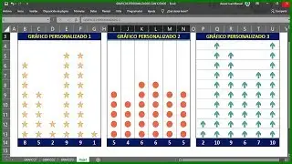 🚩Gráfico Personalizado con ICONOS en excel mediante FORMATO CONDICIONAL⭐