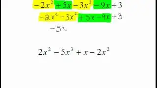 simplifying polynomial expressions by combining like terms