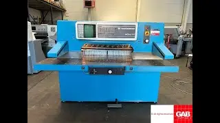 1992 Wohlenberg 92 MCS 2TV paper cutter machine for sale   Gab Supplies Ltd