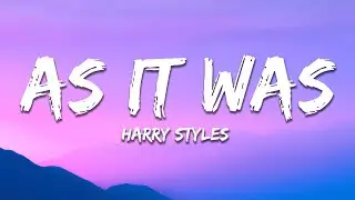 Harry Styles - As It Was (Lyrics)