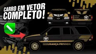 GUIA COMPLETO: Arte de Carro para Segurança Privada no CorelDRAW [Envelopamento Passo a Passo]