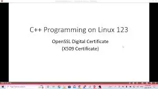 C++ programming on Linux - OpenSSL X509 Digital Certificate