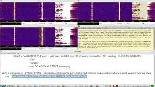 LYsdr - a GREAT Linux soundcard SDR to use for HAM RADIO - LIVE DEMO using VOICE, CW, and DOMINOex22