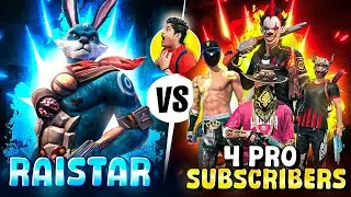 Raistar Vs 4 Pro Playes 🔥 Best Clash Squad Battle WHO WILL WIN?? MUST WATCH #freefire