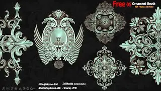 05 Free Ornament ABR, Alpha, 3D Model