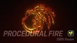 FUSION - Procedural Fire Logo