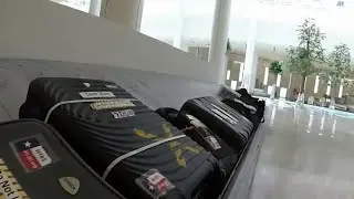 Passengers wait hours to get bags at Terminal C at Orlando International Airport