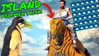 How to GET 10,000's of POLYMER on The ISLAND in Ark Survival Ascended!!!