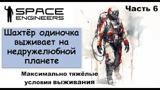 #6. Одинокий шахтёр-профи пытается выжить на недружелюбной планете. Свалка Scrapyard Space Engineers