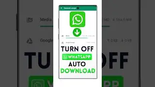 WhatsApp auto dowload off !whatsapp photo auto downiload off ! whatsapp automedia settings #shorts