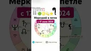 🟢 Меркурий в💫петле♌с 17 июля #olgaastrology #гороскоп #астрология #июль #меркурий