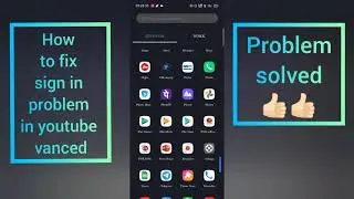 How to Fix🤩 Youtube vanced Sign in problem 😱#youtubevanced #Sign-in