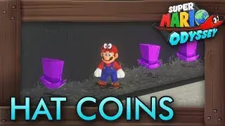 Super Mario Odyssey - All Purple Hat Coins (Cap Kingdom)