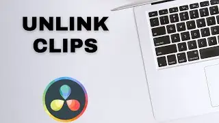 How to UNLINK Video from Audio in DaVinci Resolve 18 (Simple Shortcut)