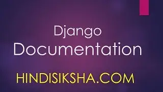 Django: Documentation in Hindi