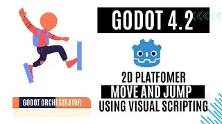 Making a 2d movement and Jump in Godot 4.2 - Visual Scripting