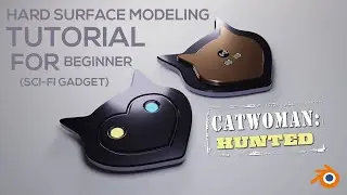 HARD SURFACE MODELING / SCI-FI GADGET  TUTORIAL FOR BEGINNER IN BLENDER (CATWOMAN: HUNTED)