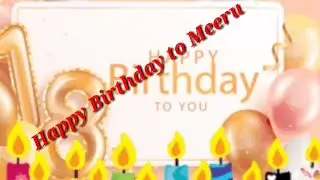 Happy Birth Day to My Meeru Jul-07-2023