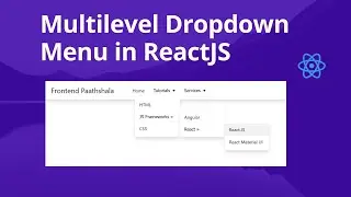 How to create a multilevel dropdown menu in ReactJS? | Step by step guide | #reactjs