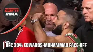 Leon Edwards & Belal Muhammad got intense in their face-off 👀 | ESPN MMA