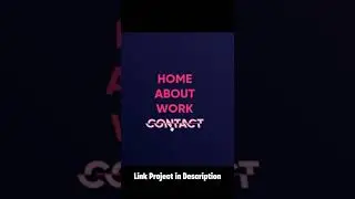 Perspective Split Text Menu Animation