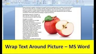 Wrap Text around Picture - MS Word