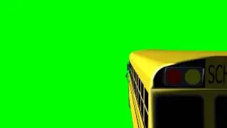 GTA Car green screen - school bus with various movements - best free green screen - free use