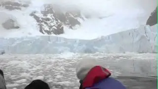 Glacier Calving/Wave in Antarctica