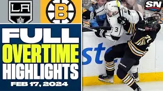 Los Angeles Kings at Boston Bruins | FULL Overtime Highlights - February 17, 2024