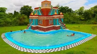 Technique Building Villa House & Swimming Pool In forest For Entertainment Place In My Holiday