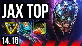 JAX vs MORDEKAISER (TOP) | 6 solo kills | EUW Challenger | 14.16