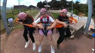 Öykü and Friends Ride The Giant Swing / Funny Video