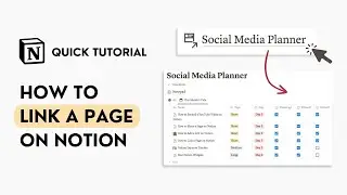 How to Link to a Page on Notion (Quick Tutorial)