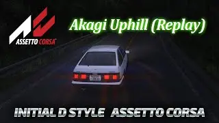 Assetto Corsa in the style of an Initial D game