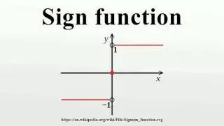 Sign function