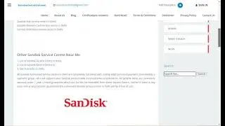 Sandisk Service Centre in Delhi - ServiceCentreList.com