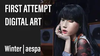 Drawing Winter : aespa | Digital Art for the first time