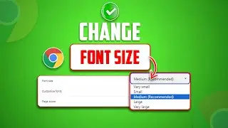 How to Change Font Size on Google Chrome on PC | Adjust Text Size in Chrome