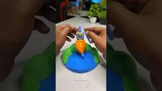 Cute Krishna idol making with super Clay 🙏🦚 Jai shree krishna 🦚❤️ 