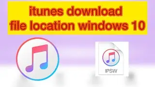 How to find file location itunes update firmware( windows)