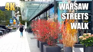 Amazing Warsaw 🇵🇱 Poland Walk (Architecture & City Vibe) Walking Tour Video in Ultra HDR 4K 60FPS