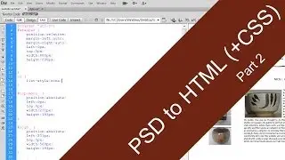 PSD to HTML (+CSS) slicing tutorial [Part 2]